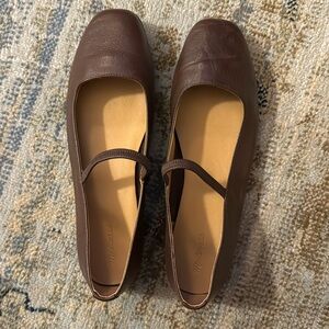 MADEWELL ELASTIC MARY JANES (LEATHER) **worn once**